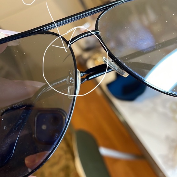 Quay X Desi Black & Silver High Key Sunglasses - Picture 8 of 9